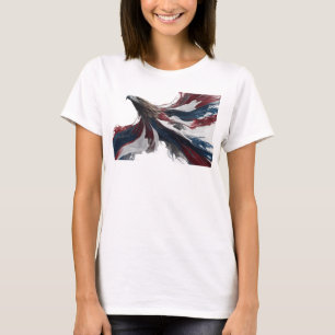 Kühnes goldenes abstraktes Adlerkunst-Design T-Shirt