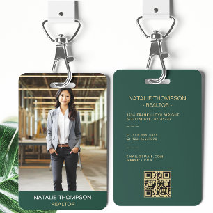 Kühnes Professionelles Immobilien-Chic Makler QR-C Ausweis