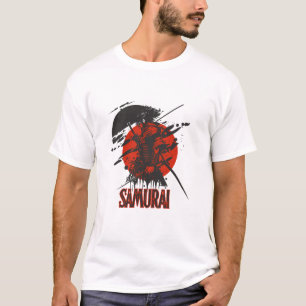 Kühnes Samurai-Krieger-T-Shirt – Japanische Kunst T-Shirt