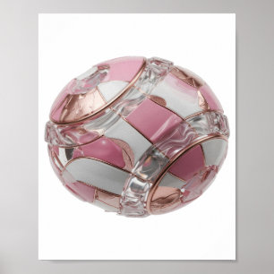 Kühnes Silber ABSTRACT ART Design Poster