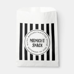 Kühnes Streifen-Mitternachtssnack-Hochzeitsgeschen Geschenktütchen