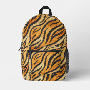 Kühnes Tigerstreifenmuster – Exotischer Tierdruck Bedruckter Rucksack