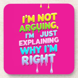 Kühnes Zitat Neon Graffiti Design Getränkeuntersetzer