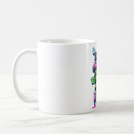 Kühnes Zitat Neon Graffiti Design Kaffeetasse