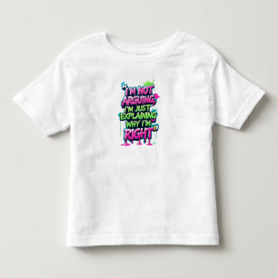 Kühnes Zitat Neon Graffiti Design Kleinkind T-shirt