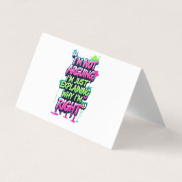 Kühnes Zitat Neon Graffiti Design Visitenkarten