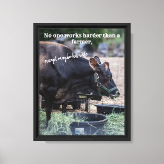Kuhposter Leinwanddruck