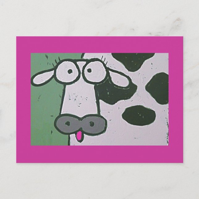 Kuhpostkarte Postkarte (Vorderseite)
