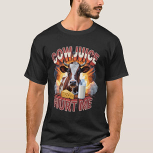 Kuhsaft hat mir Milchallergie Lebensmittel Laktose T-Shirt