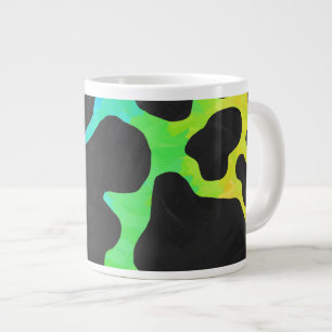 Kuhschwarz und Regenbogen Geschenke Jumbo-Tasse