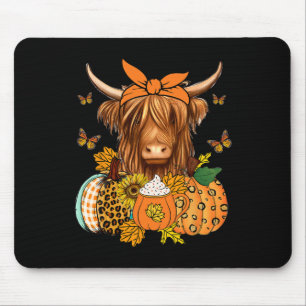Kuhstall und Blätter Pumpkins Herbst Erntedank Mousepad