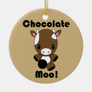 Kuhverzierung Schokoladen-MOO Kawaii Keramik Ornament