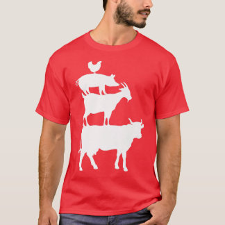Kuhziege Schweinefleisch Bauer Tierland T-Shirt
