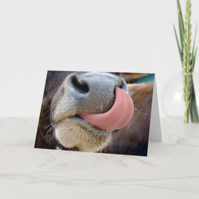 Kuhzunge Karte (Vorderseite)