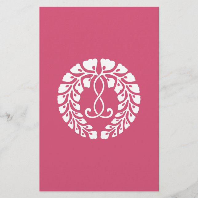 Kujo Glyzinien Briefpapier (Vorderseite)