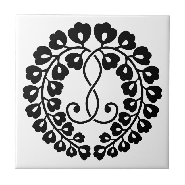 Kujo wisteria fliese (Vorderseite)