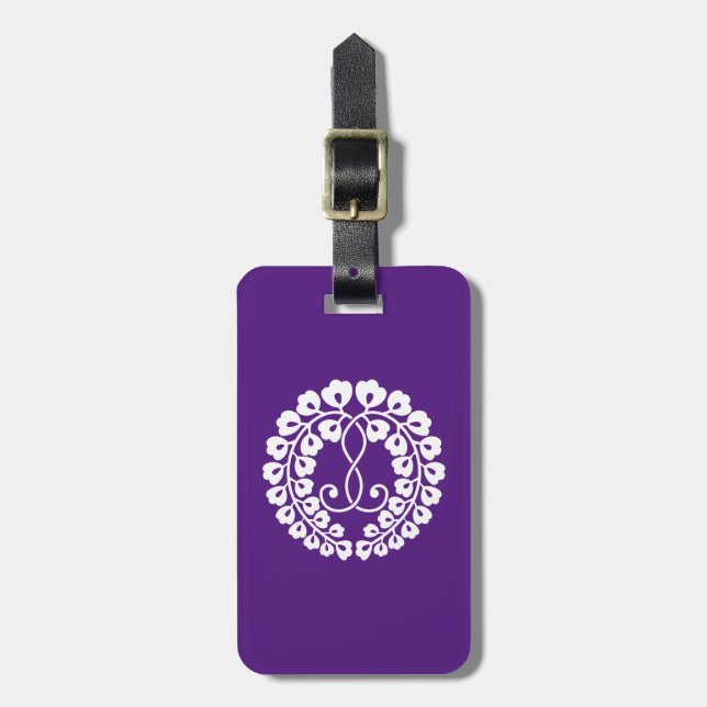 Kujo wisteria gepäckanhänger (Vorderseite vertikal)