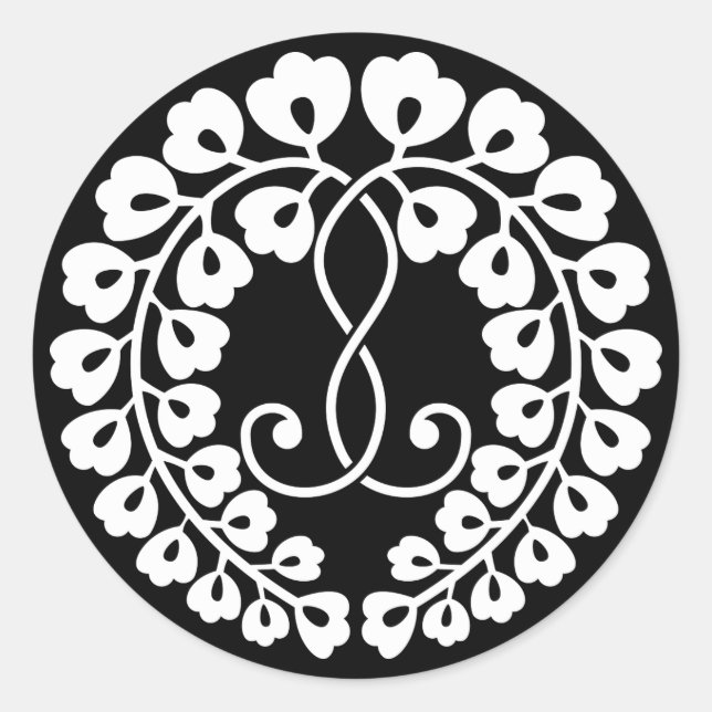 Kujo wisteria runder aufkleber (Vorderseite)