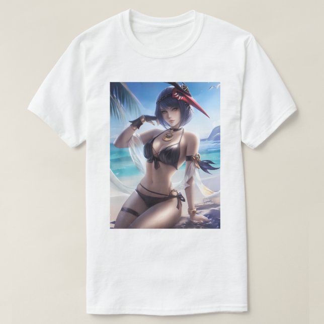Kujou Sara Swimsuit 163 T-Shirt (Design vorne)