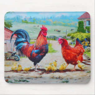 Küken auf dem Bauernhof Mousepad