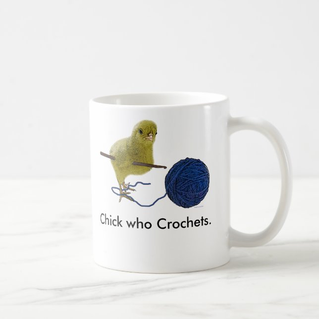 Küken, das Kaffee-Tasse häkelt Tasse (Rechts)