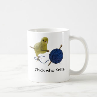 Küken die Strick Kaffee-Tasse Kaffeetasse