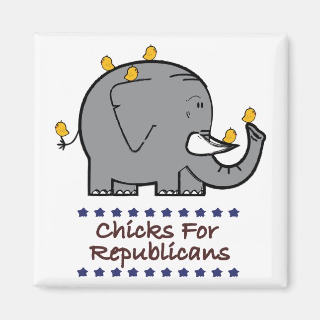 Küken für Republikaner-Magnet Magnet (Vorne)