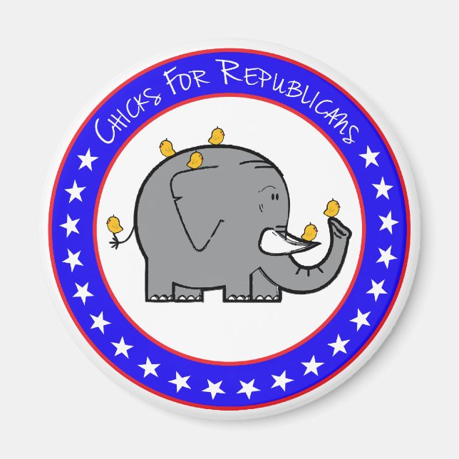 Küken für Republikaner-Magnet Magnet (Vorne)