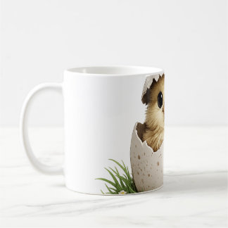 Küken im Eierschalen Kaffeetasse