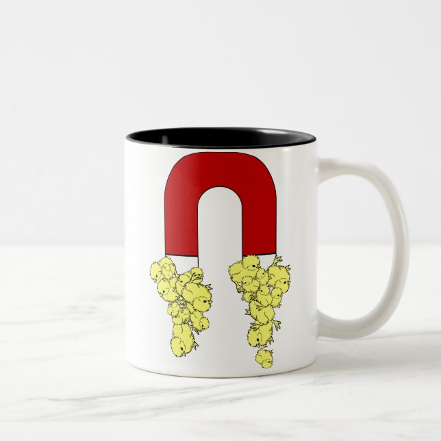 Küken-Magnet $17,95 zwei tonte Kaffee-Tasse Zweifarbige Tasse (Rechts)