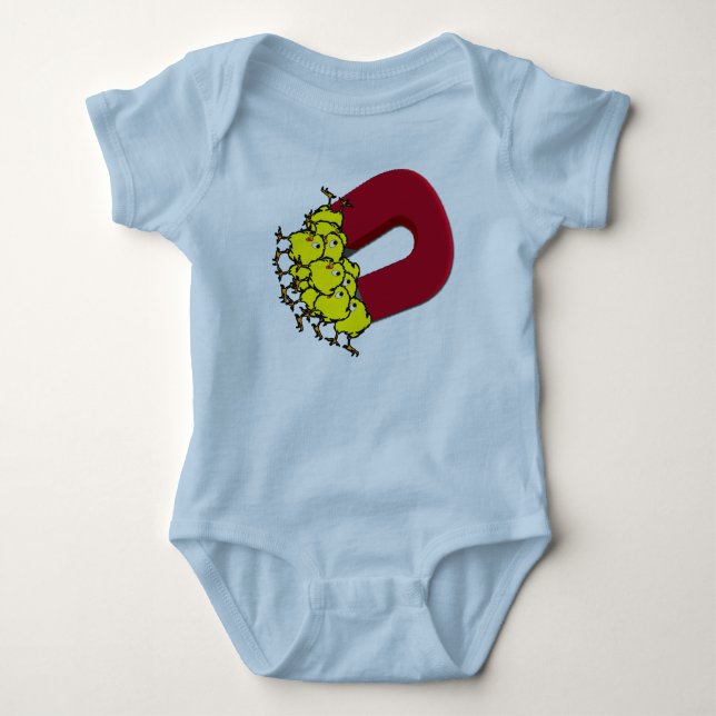Küken-Magnet Baby Strampler (Vorderseite)