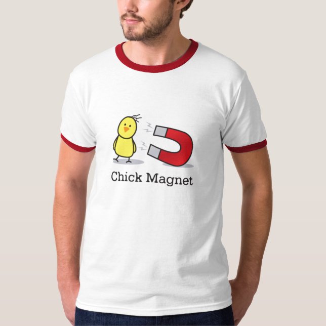 Küken-Magnet-Shirt T-Shirt (Vorderseite)