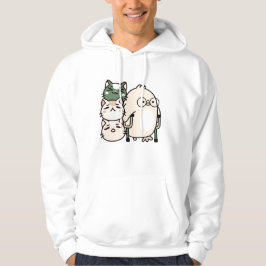 Küken mit Achselstützen und Katzenstapel Hoodie