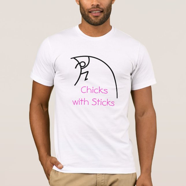 Küken mit Stöcken T-Shirt (Vorderseite)