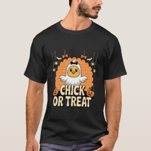 Küken oder behandeln Gespensterkostüm Süßes Hallow T-Shirt