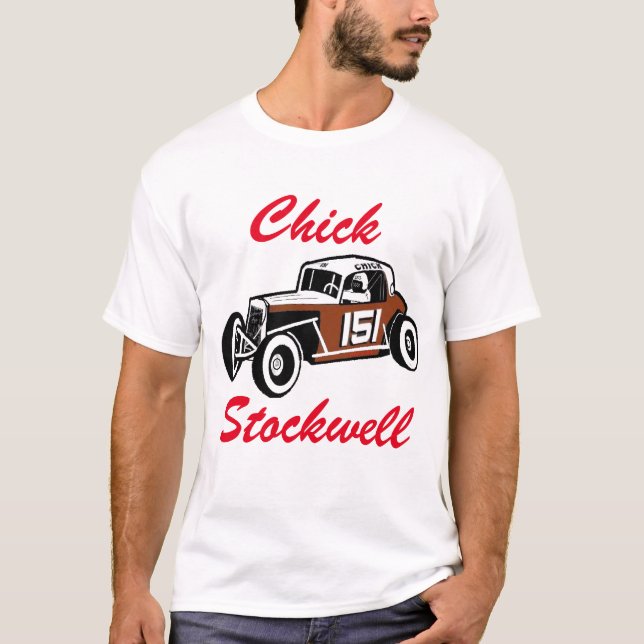 Küken Stockwell alter Zeit-Rennwagen Racearena T-Shirt (Vorderseite)