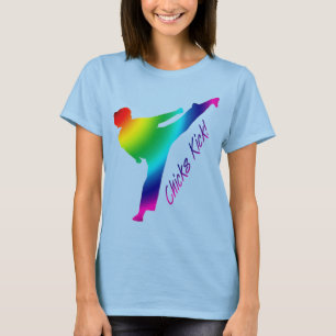 Küken-Tritt! Regenbogen T-Shirt