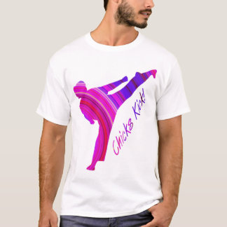 Küken-Tritt! rosa-multi T-Shirt