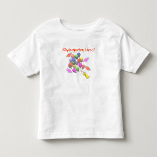 Küken-und Ballon-Kindergarten-Abschluss Kleinkind T-shirt