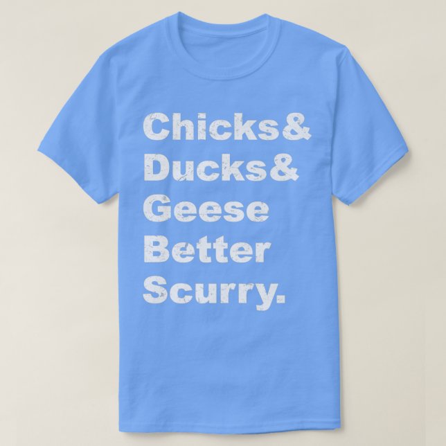 Küken und Enten und Gänse, bessere Scurry Premium  T-Shirt (Design vorne)