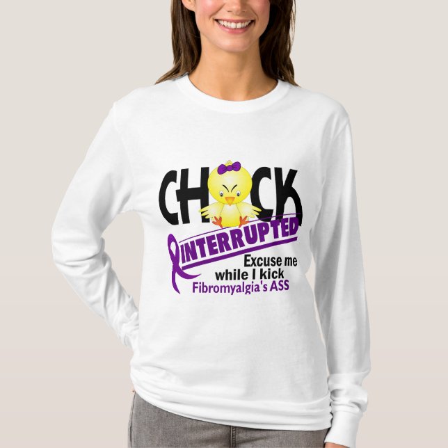 Küken unterbrach Fibromyalgia 2 T-Shirt (Vorderseite)