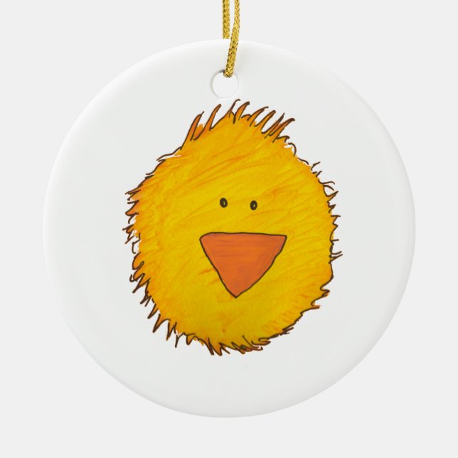 Küken-Verzierung Keramik Ornament (Vorne)