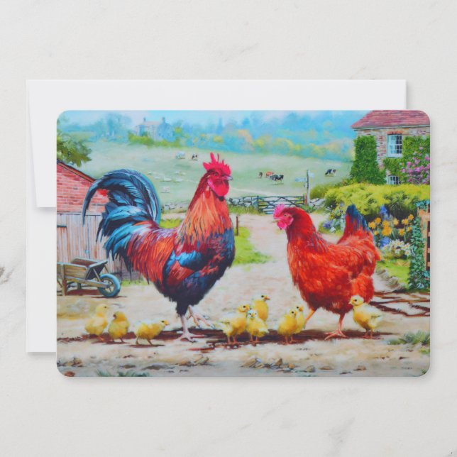 Küken zu Ostern Feiertagskarte (Vorderseite)