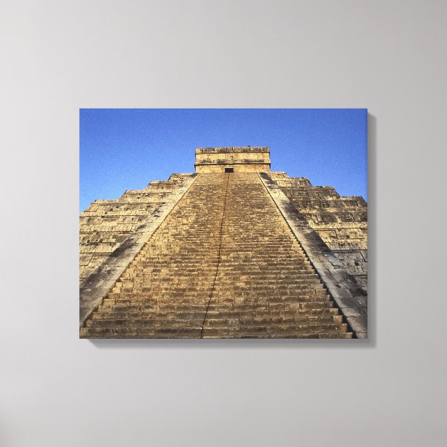 Kukulcan Temple oder Castillo Castle) in 2 Leinwanddruck (Vorderseite)