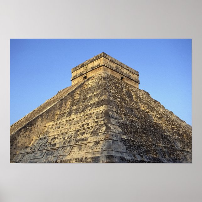 Kukulcan Temple oder Castillo Castle) in Poster (Vorne)