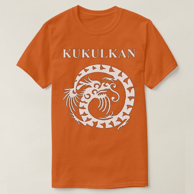 Kukulkan Ancient Mayan Serpent Gott T-Shirt (Design vorne)
