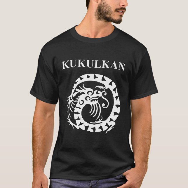 Kukulkan Ancient Mayan Serpent Gott T-Shirt (Vorderseite)