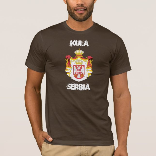 Kula, Serbien mit Wappen T-Shirt (Vorderseite)