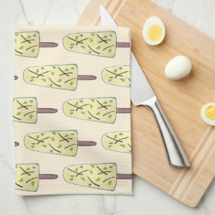 Kulfi Qulfi Indian Food Ice Cream Frozen Nachtisch Geschirrtuch