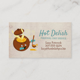 Kulinarische Geschäftskarte des Retro Visitenkarte